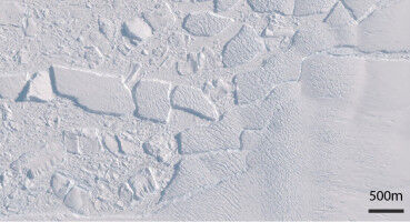 Fractures in the ice shelves of Antarctica accelerate ice loss